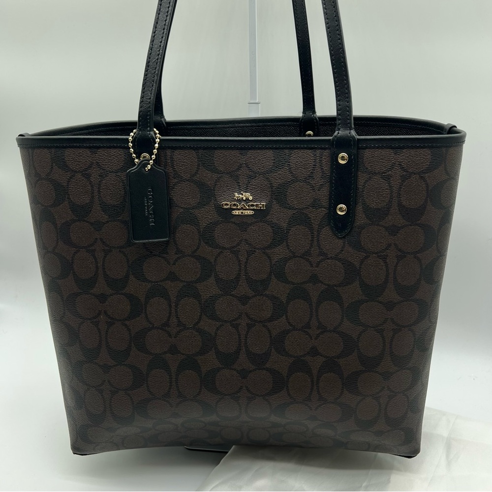 Coach Reversible City Tote with Pouch - Picture 2 of 12